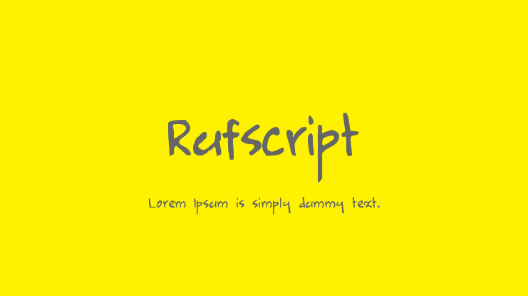 Rufscript Font