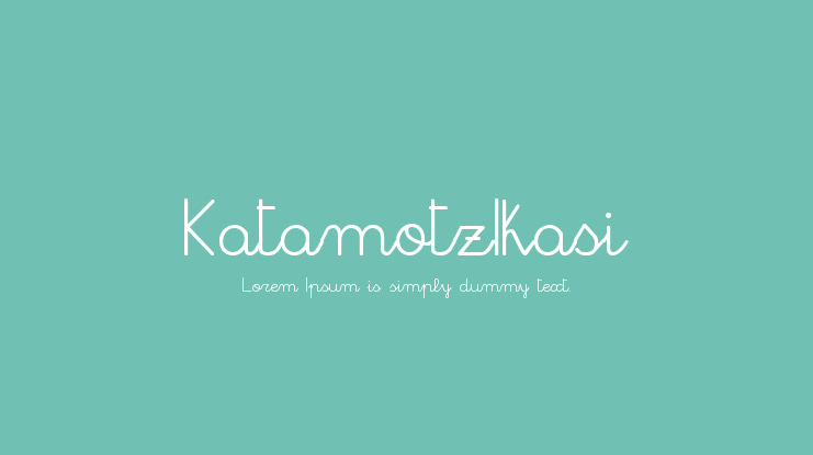 KatamotzIkasi Font
