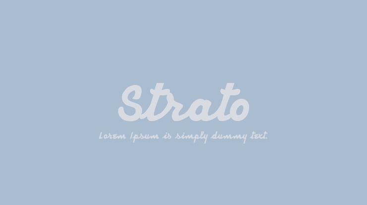 Strato Font Family