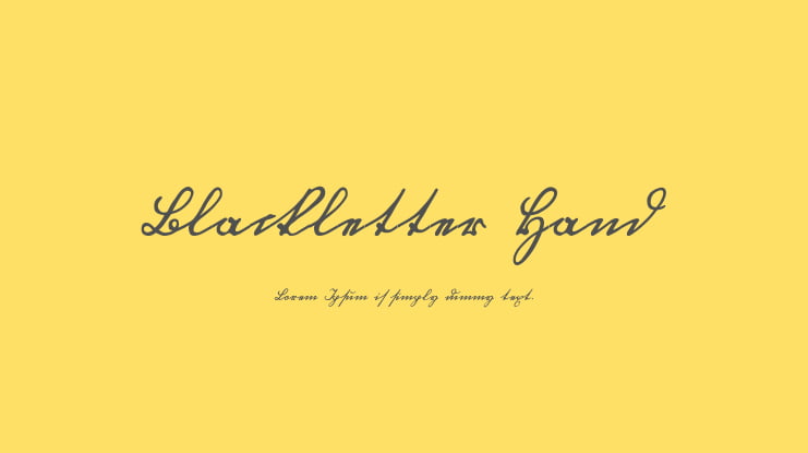 Blackletter Hand Font