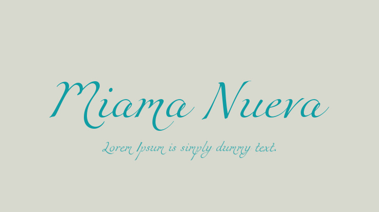 Miama Nueva Font