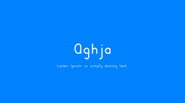 Aghja Font