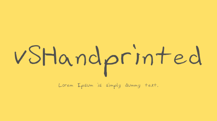 vSHandprinted Font