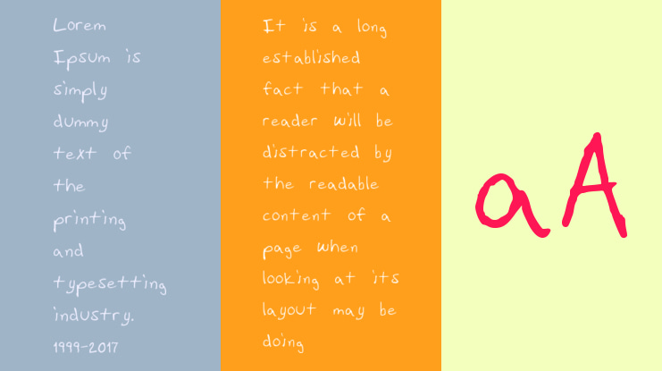 vSHandprinted Font