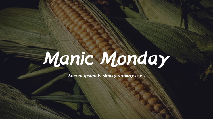Manic Monday Font Family