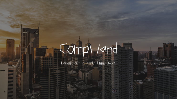 CompHand Font