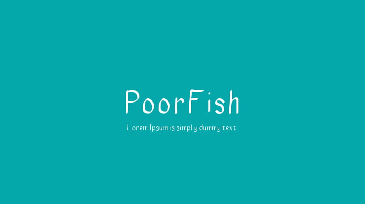PoorFish Font