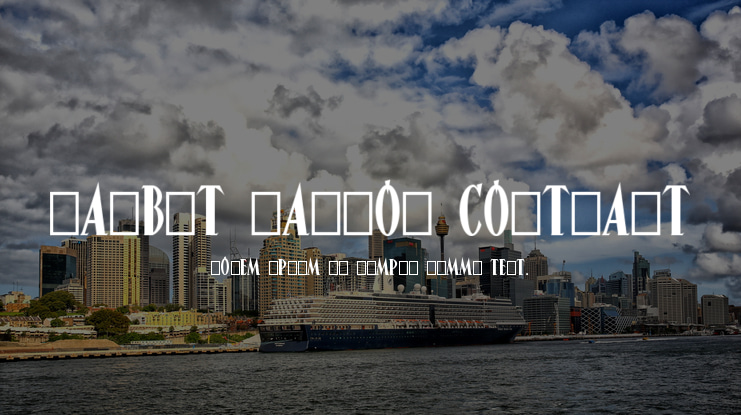 Narbut Narrow Contrast Font