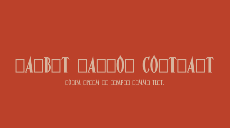 Narbut Narrow Contrast Font