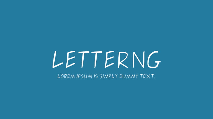 letterng Font