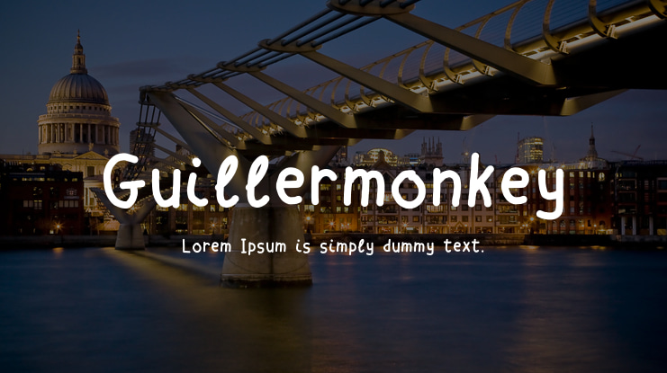 Guillermonkey Font
