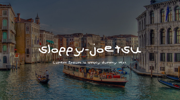 sloppy-joetsu Font