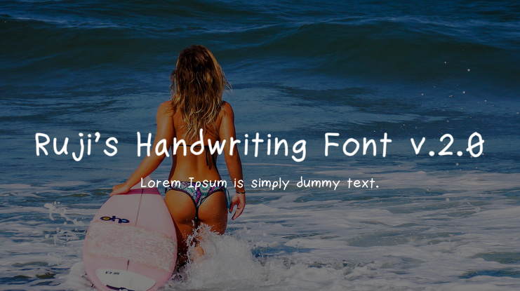 Ruji's Handwriting Font v.2.0