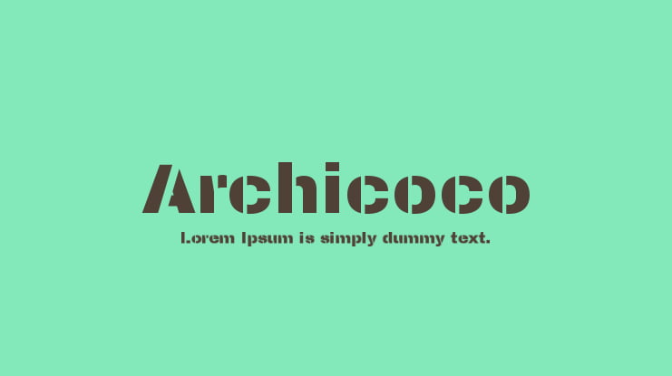 Archicoco Font
