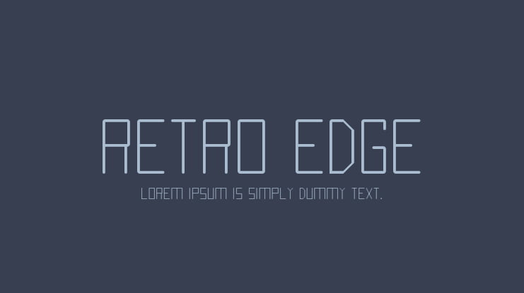 RETRO EDGE Font