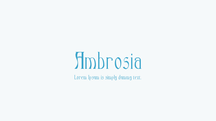 Ambrosia Font