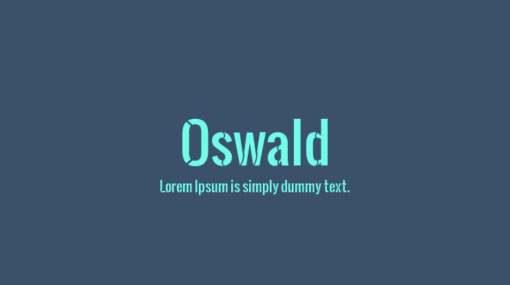 Oswald Font