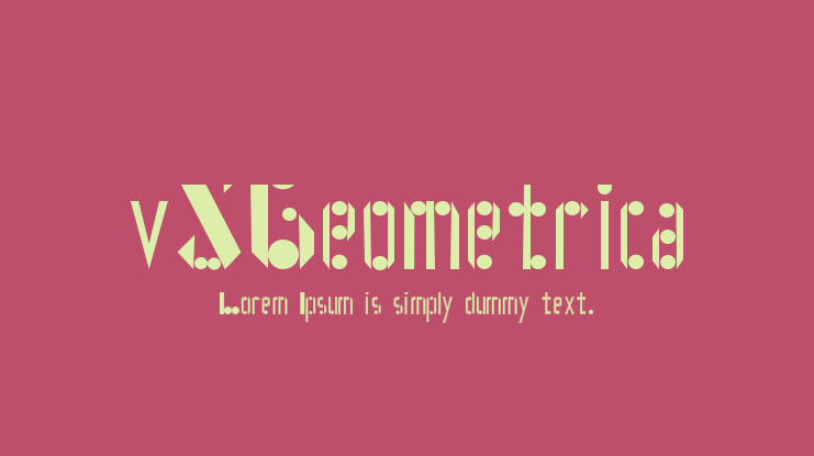 vSGeometrica Font