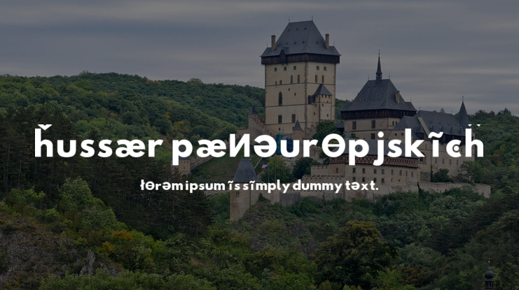 Hussar Paneuropjskich Font Family