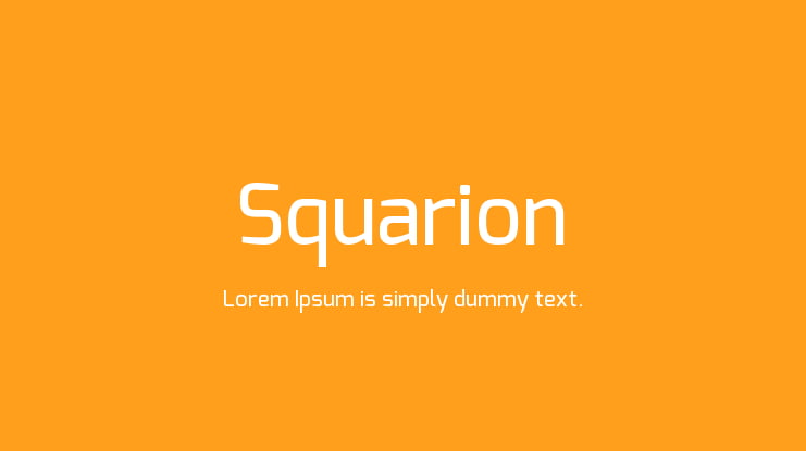 Squarion Font Family