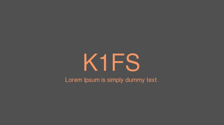 K1FS Font