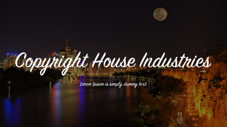 Copyright House Industries Font