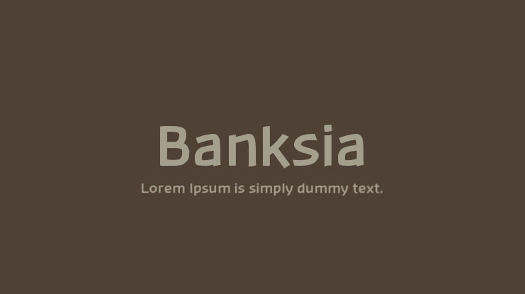 Banksia Font Family