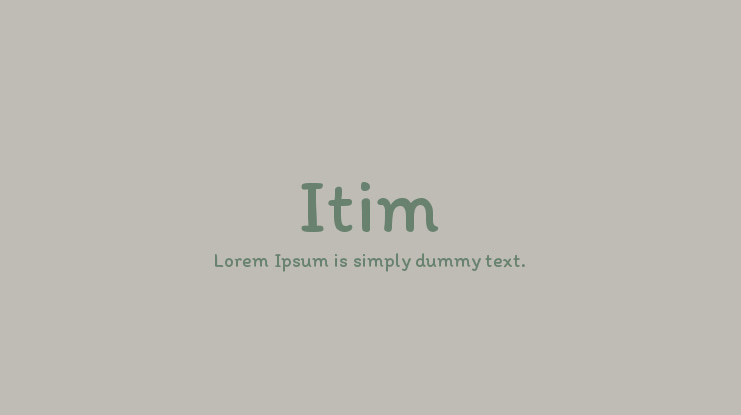 Itim Font