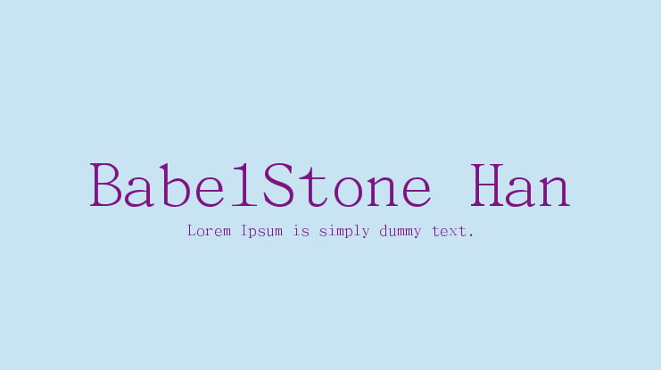 BabelStone Han Font