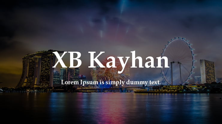 XB Kayhan Font Family