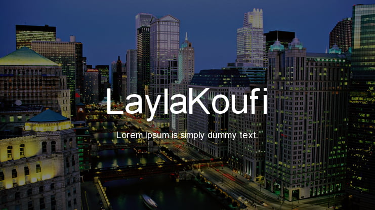LaylaKoufi Font