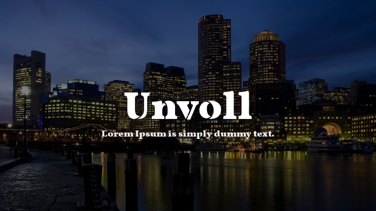 Unvoll Font