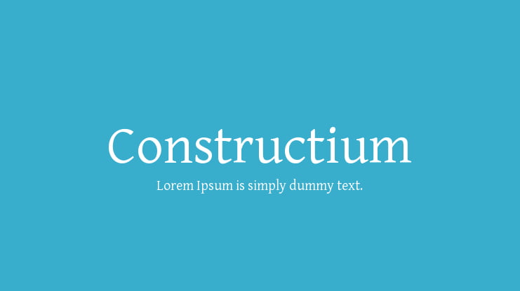 Constructium Font