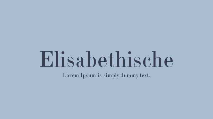 Elisabethische Font