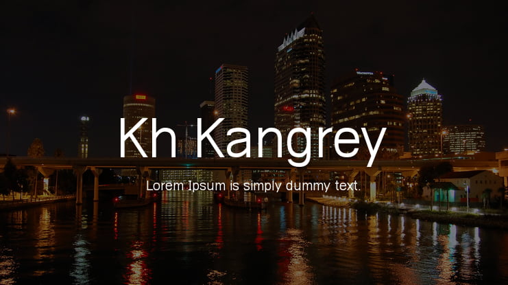 Kh Kangrey Font