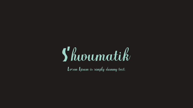 Shwumatik Font