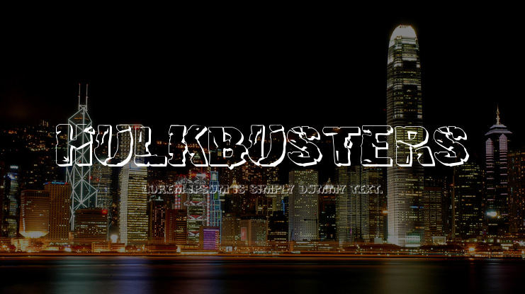 Hulkbusters Font Family