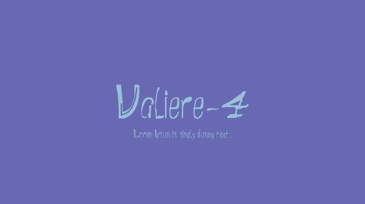 Valiere-4 Font