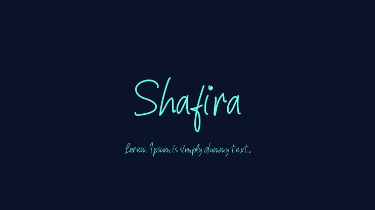 Shafira Font