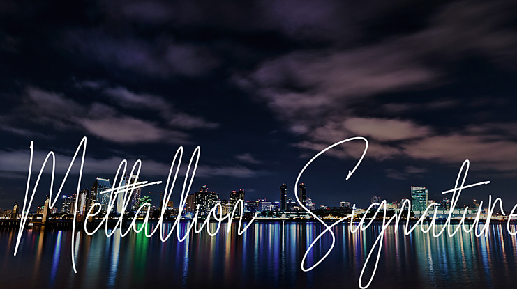 Mettallion Signature Font