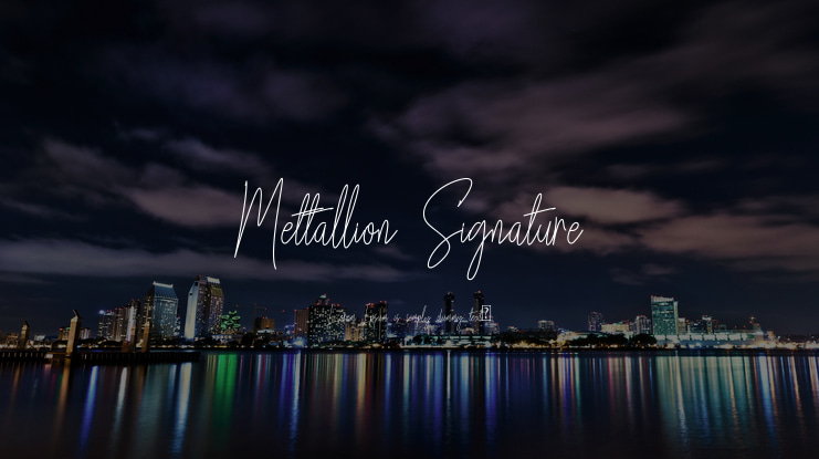 Mettallion Signature Font