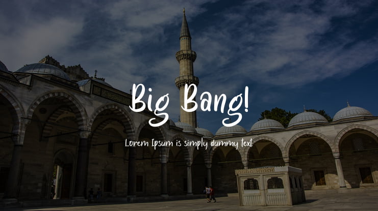 Big Bang! Font Family