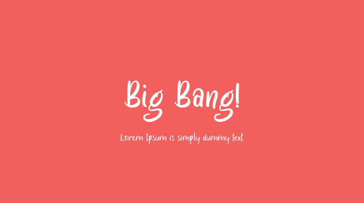 Big Bang! Font Family