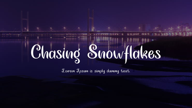 Chasing Snowflakes Font