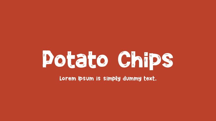 Potato Chips Font