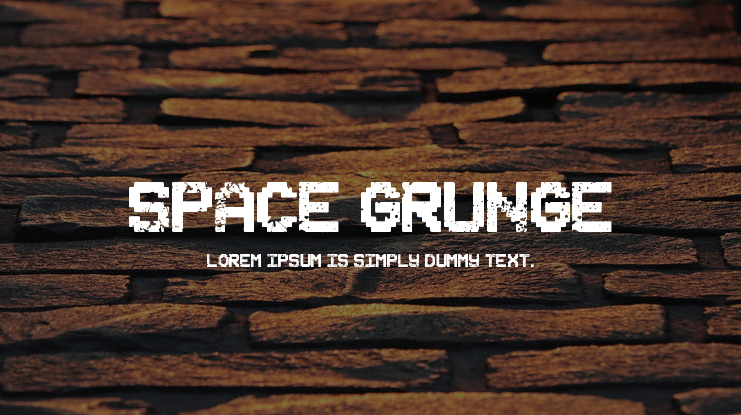 Space Grunge Font