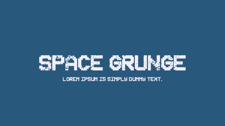 Space Grunge Font
