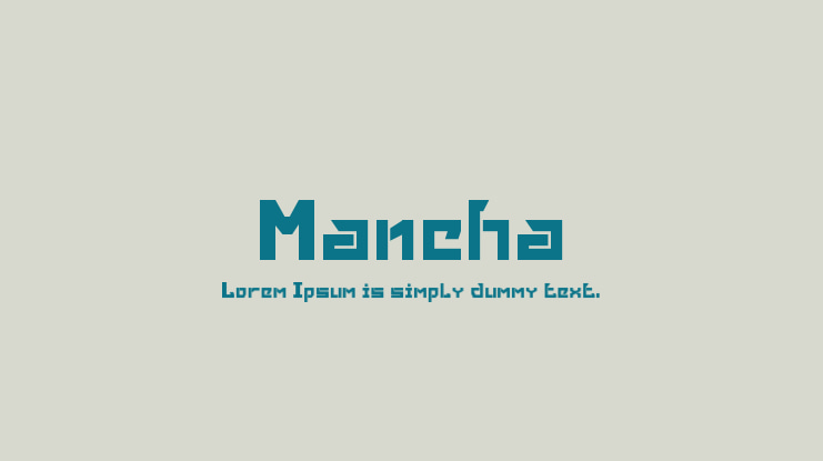 Mancha Font