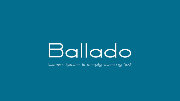 Ballado Font