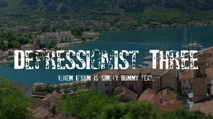 Depressionist Three Font